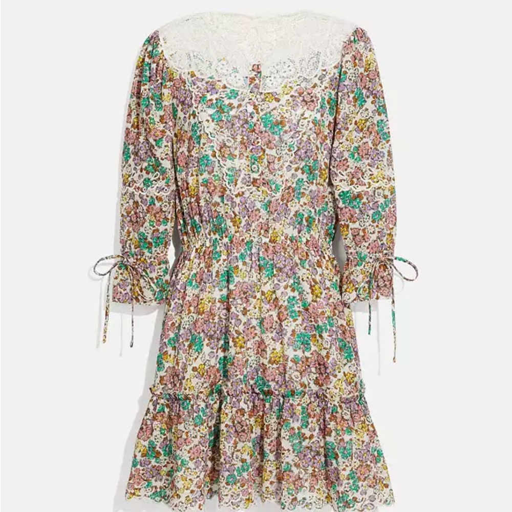 Coach Printed Tired Mini Dress Size 0